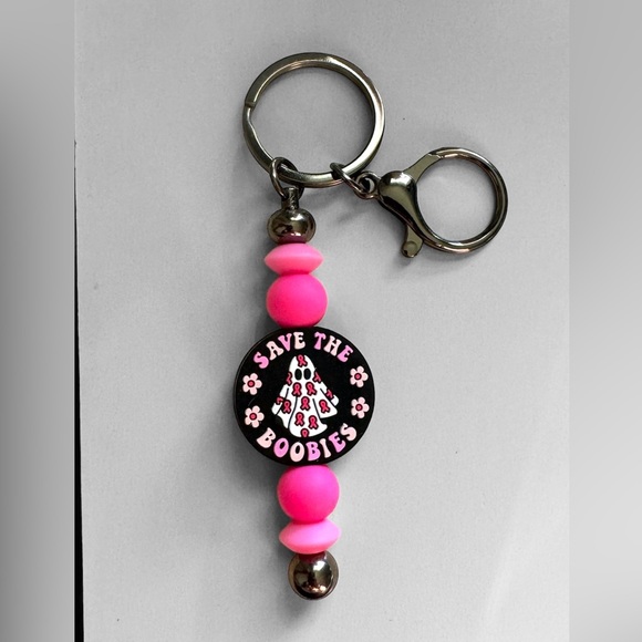 SD Styles & Designs Accessories - Save The Boobies Keychain Pink